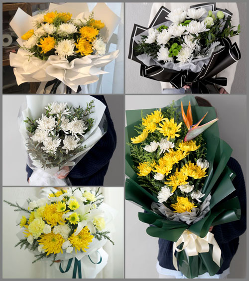 海南海口市龙华区大同街道正义社区白事花束代送